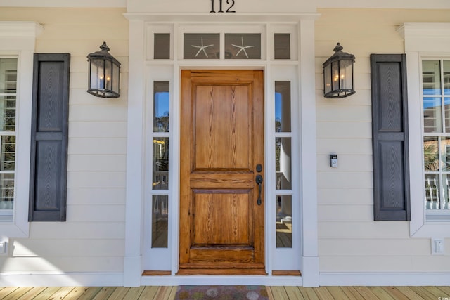 view of entrance to property