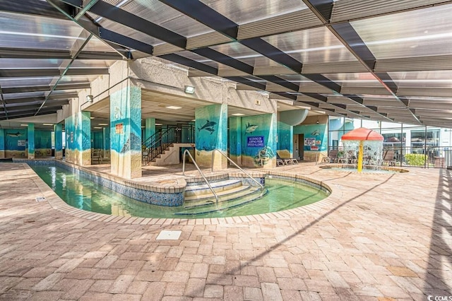 view of pool with a patio