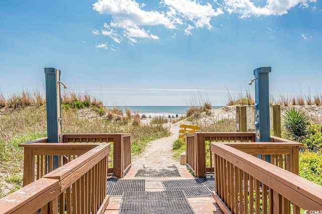 4800 S Ocean Blvd Unit 1219, North Myrtle Beach, SC 29582 - view of community with a beach view and a water view
