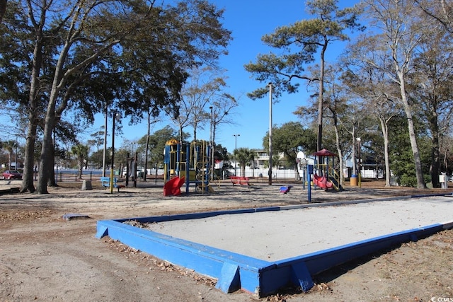 view of jungle gym