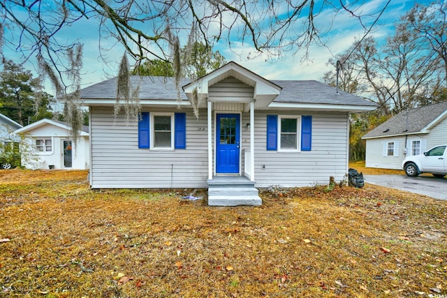 view of bungalow-style home