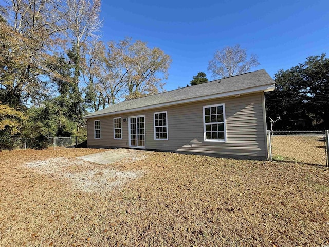 view of rear view of property