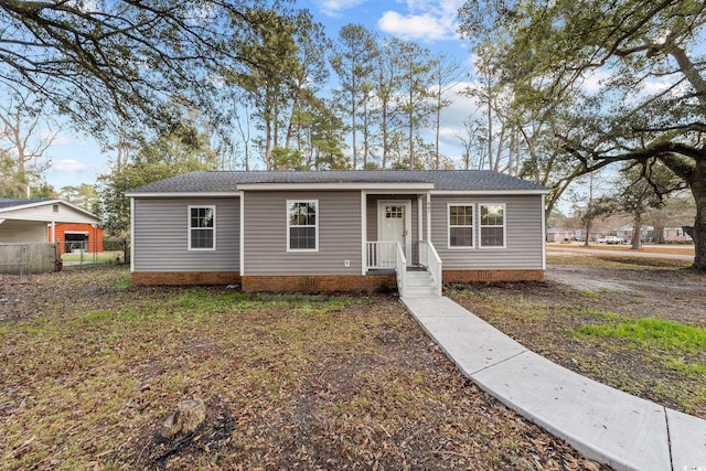 view of front of property