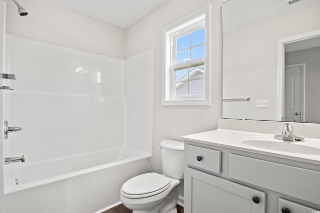332 Hayloft Cir, Conway, SC 29526 - bathroom featuring vanity, washtub / shower combination, and wood finished floors