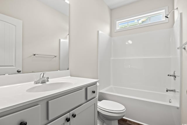 332 Hayloft Cir, Conway, SC 29526 - bathroom with vanity, shower / bathtub combination, and wood finished floors