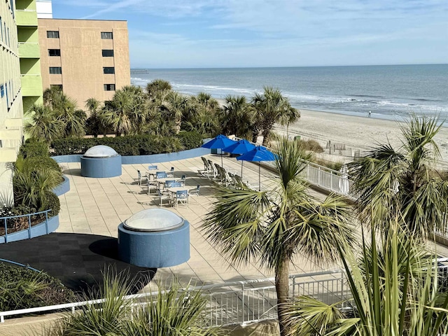 water view with a beach view