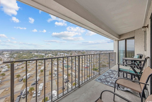 view of balcony