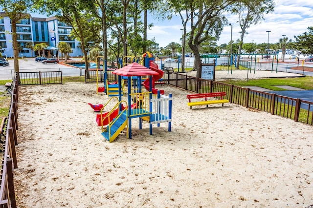 view of jungle gym