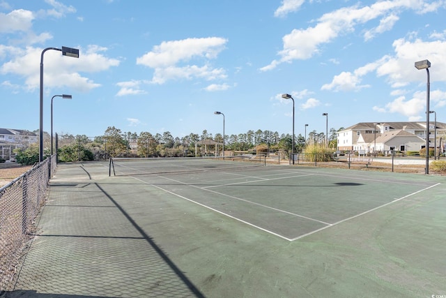 view of tennis court