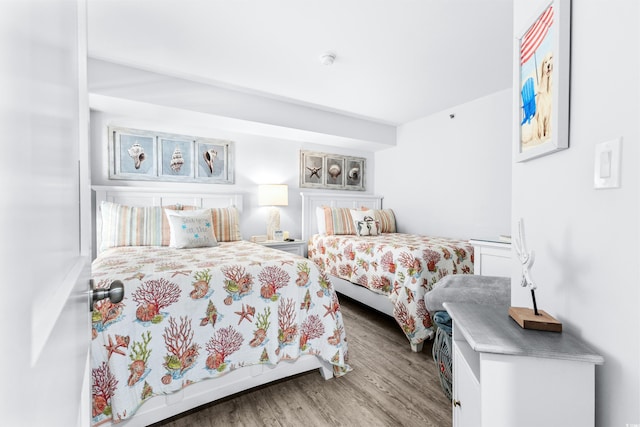 bedroom featuring light hardwood / wood-style flooring