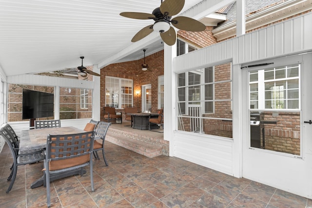 view of patio / terrace featuring outdoor lounge area