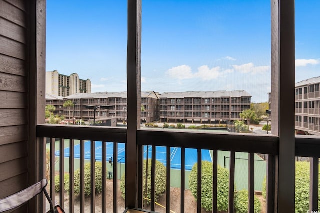 view of balcony