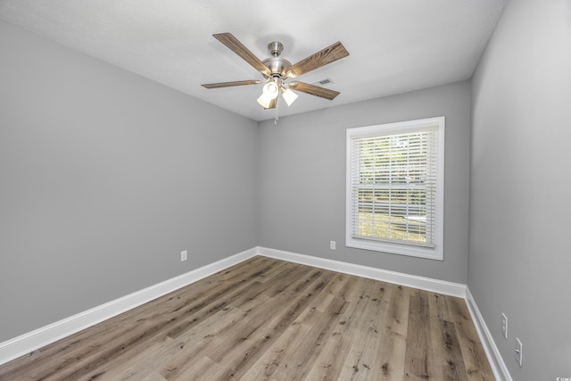 empty room featuring light hardwood / wood-style floors