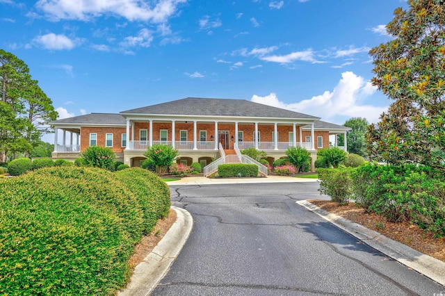 exterior space featuring covered porch