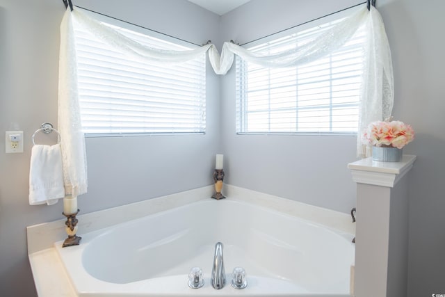 bathroom featuring a bathtub