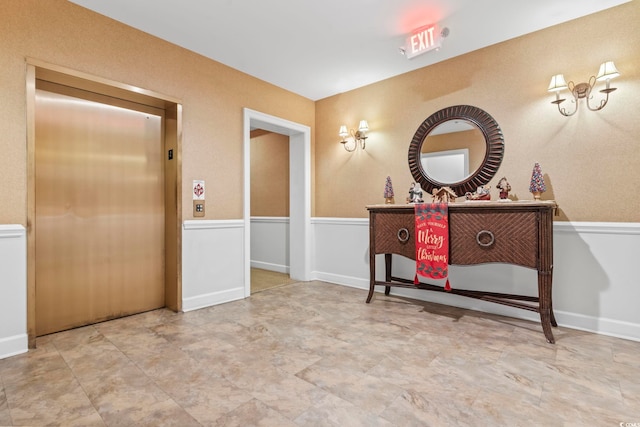 bathroom with elevator