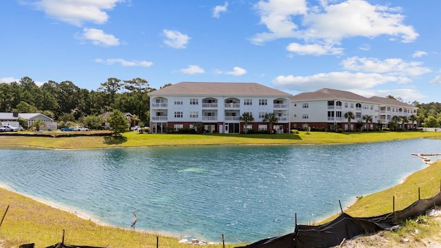 property view of water with a view of the beach