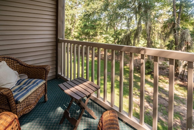 view of balcony