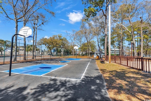 view of basketball court