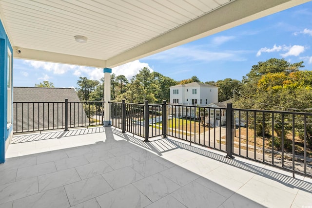 view of patio / terrace featuring a balcony