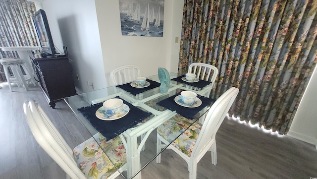 4719 S Ocean Blvd Unit 609, North Myrtle Beach, SC 29582 - dining space with wood finished floors