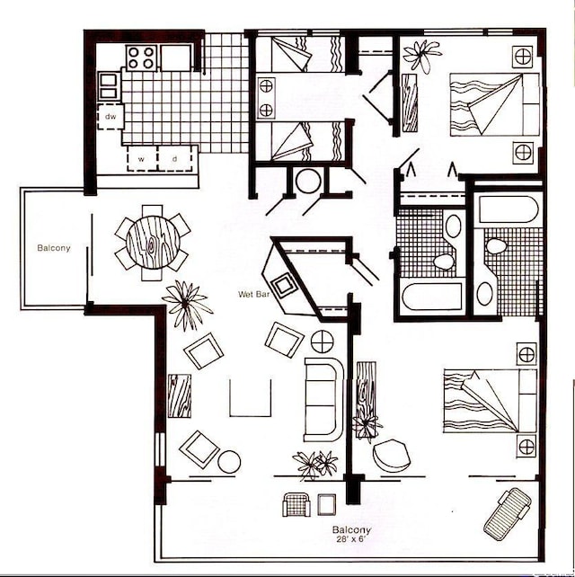 4719 S Ocean Blvd Unit 609, North Myrtle Beach, SC 29582 - room layout