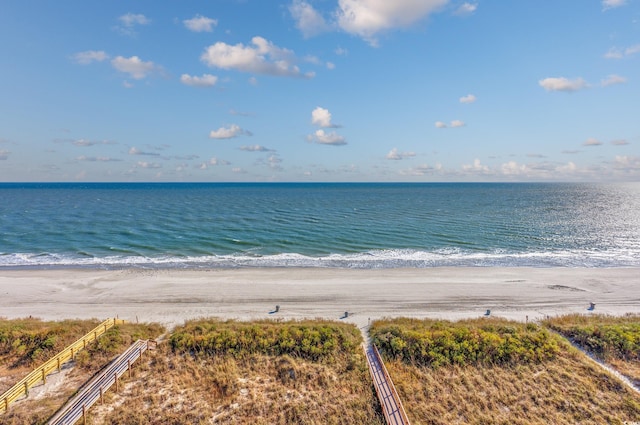 water view featuring a view of the beach