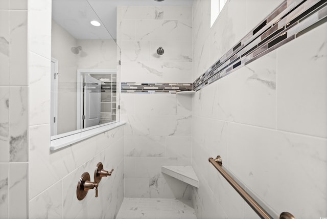 6550 Anterselva Dr, Myrtle Beach, SC 29572 - full bath featuring a tile shower and recessed lighting