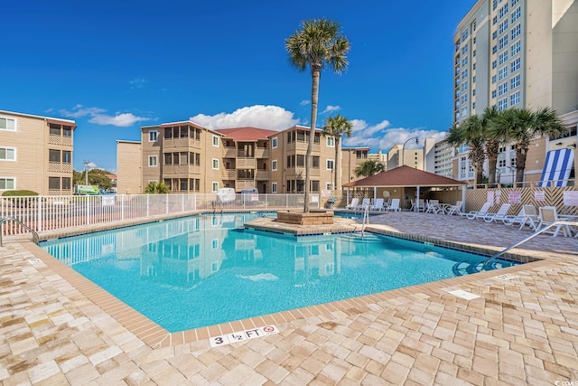 view of pool with a patio