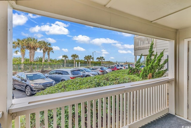 view of balcony