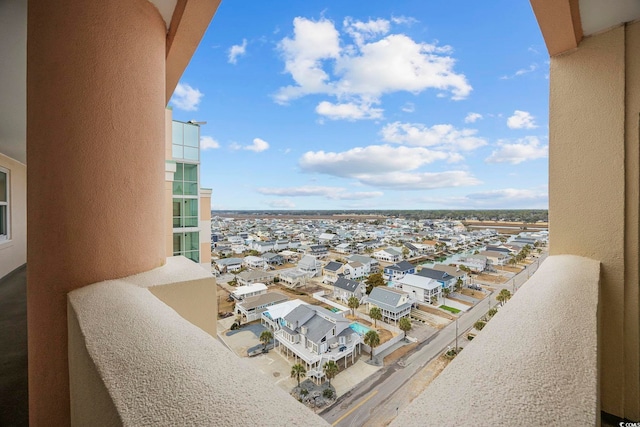 view of balcony