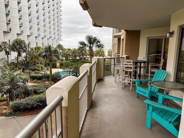 view of balcony