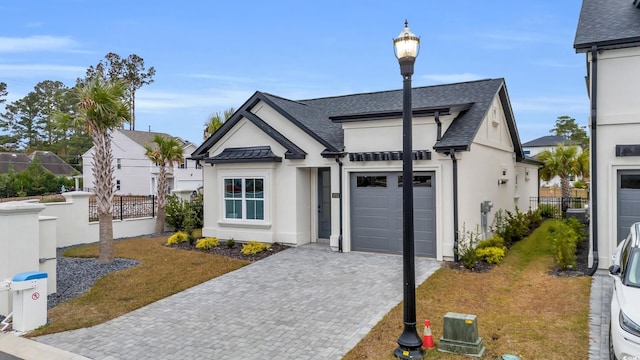 view of front of house with a front yard