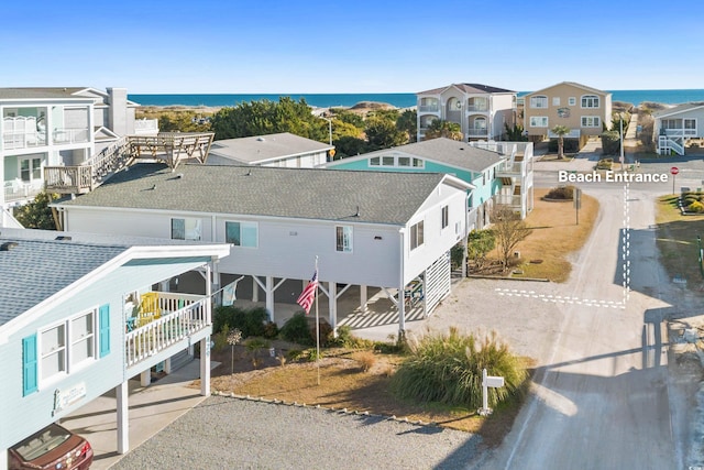 431 28th St S, Sunset Beach, NC 28468 - bird's eye view with a water view