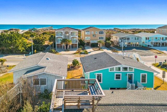 431 28th St S, Sunset Beach, NC 28468 - birds eye view of property with a water view