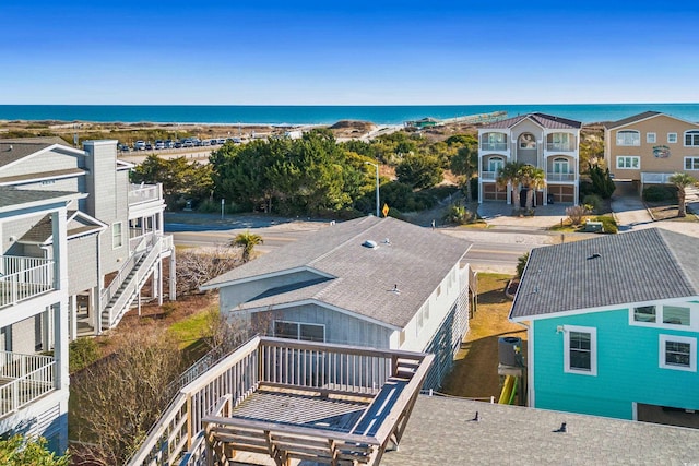 431 28th St S, Sunset Beach, NC 28468 - drone / aerial view featuring a water view