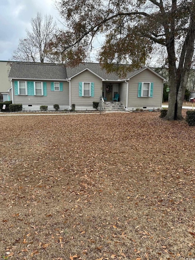 view of ranch-style home