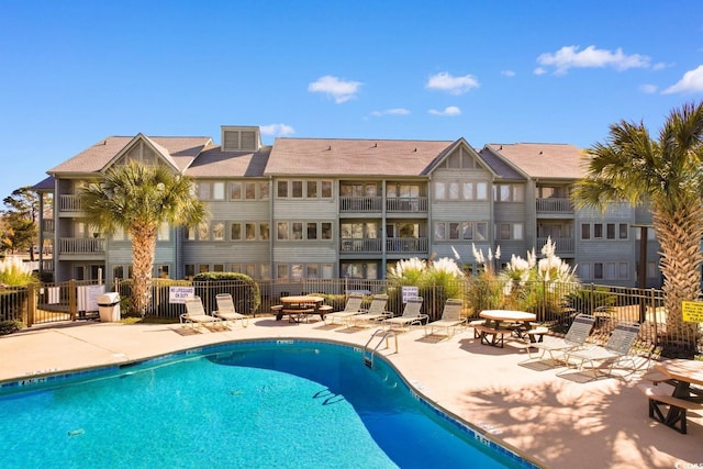 view of pool with a patio