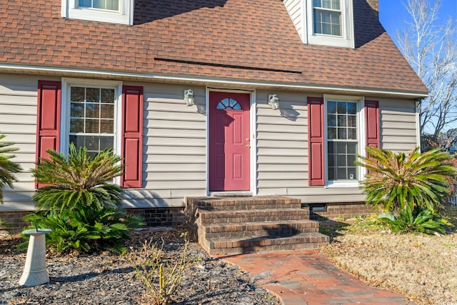 702 Plantation Dr, Surfside Beach, SC 29575 - entrance to property with a shingled roof