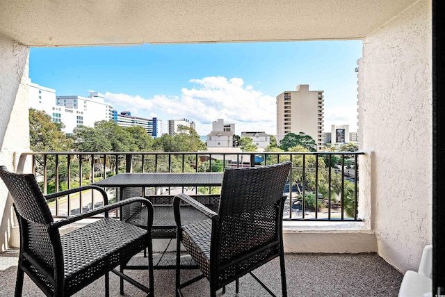 view of balcony