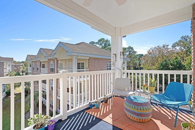 view of balcony