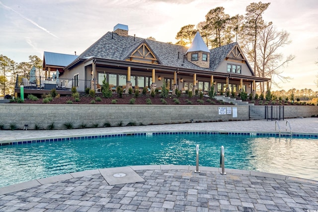 view of pool