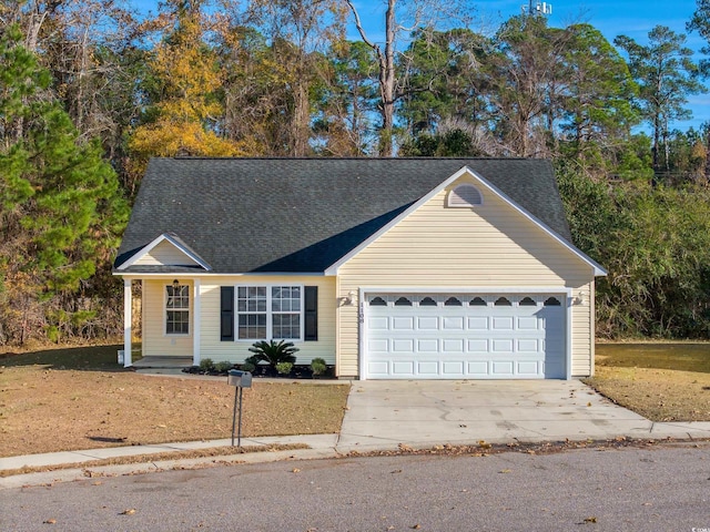 view of front of house featuring a garage