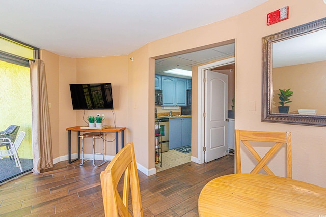 view of dining room