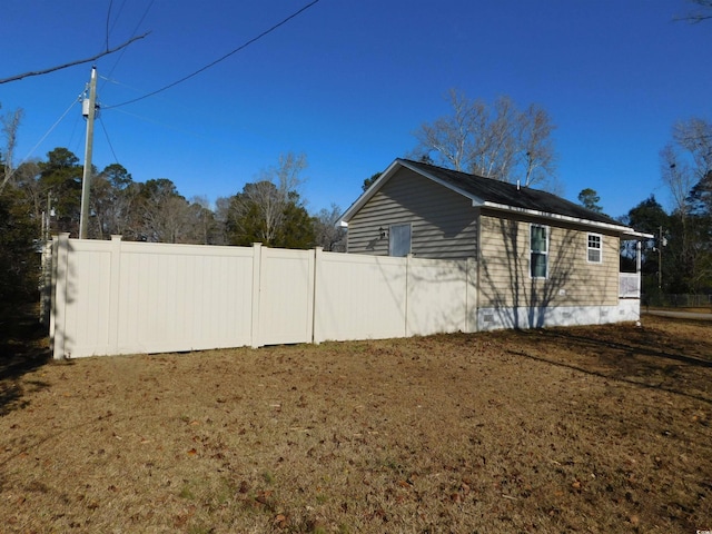 view of home's exterior