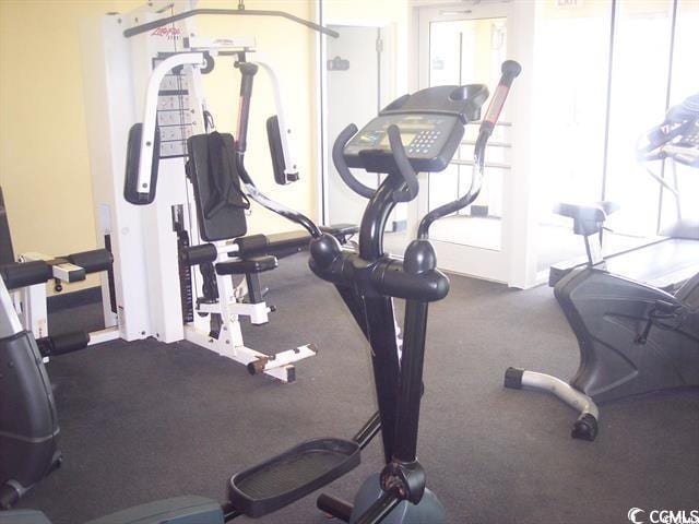 view of exercise room