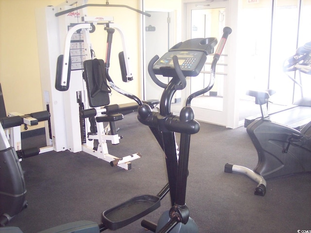 view of workout area