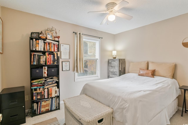6706 Bryant St Unit B, Myrtle Beach, SC 29572 - bedroom featuring carpet, baseboards, and ceiling fan