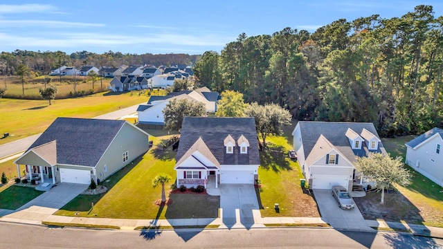 bird's eye view featuring a residential view