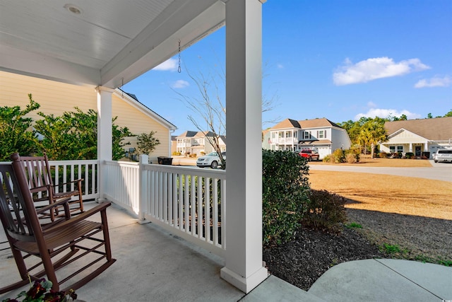 view of patio / terrace with a porch